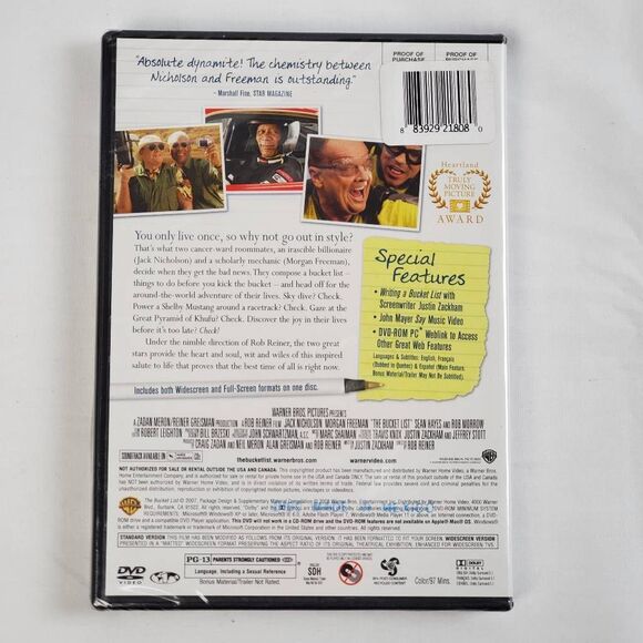 The Bucket List (DVD, Jack Nicholson, Morgan Freeman) - Picture 2 of 2